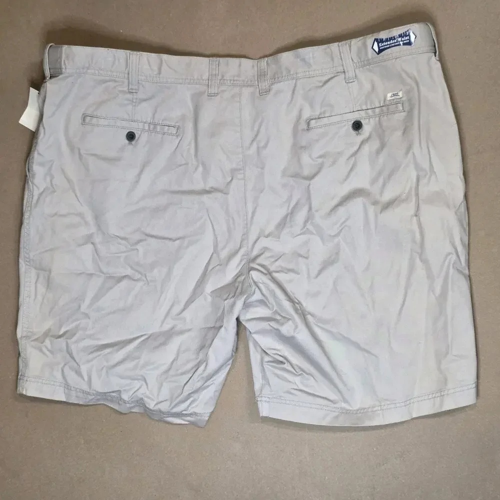 IZOD Shorts Men 50 Beige Flat Front Saltwater The Washed Chino Short 10.5 Inseam